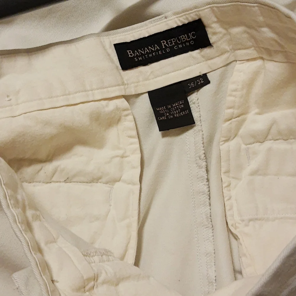 Banana Republic 100% Cotton Smithfield Chino Pleated Men’s 36x32 Beige VTG 90s
